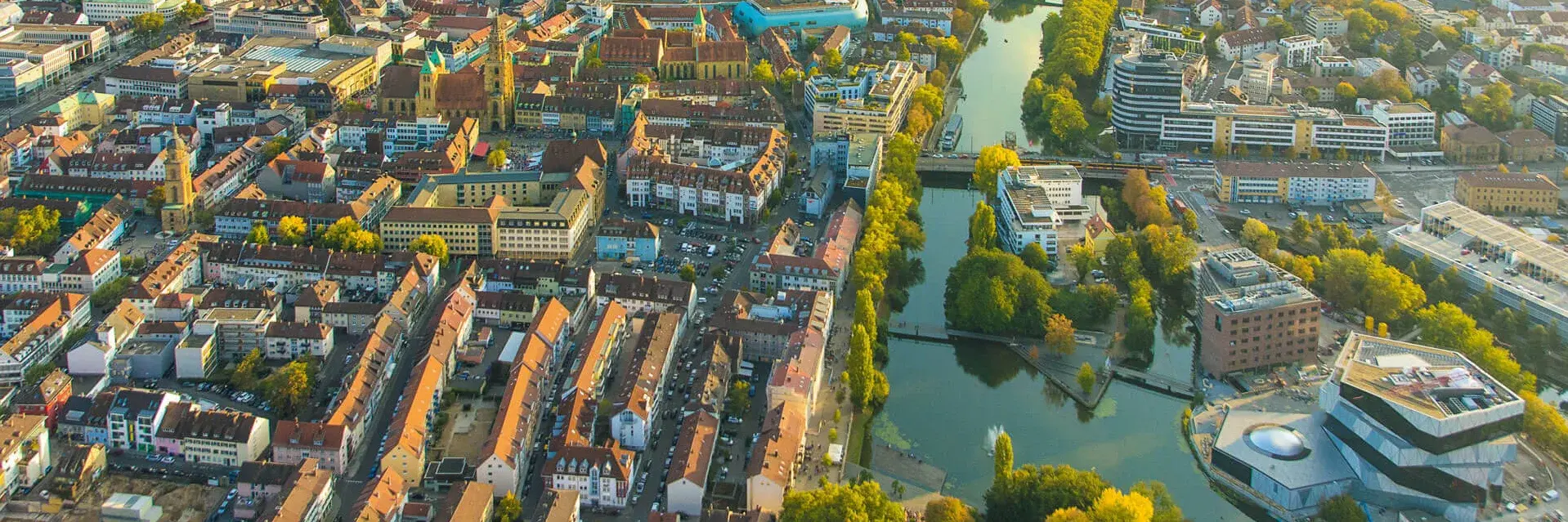 Overview of Heilbronn from above