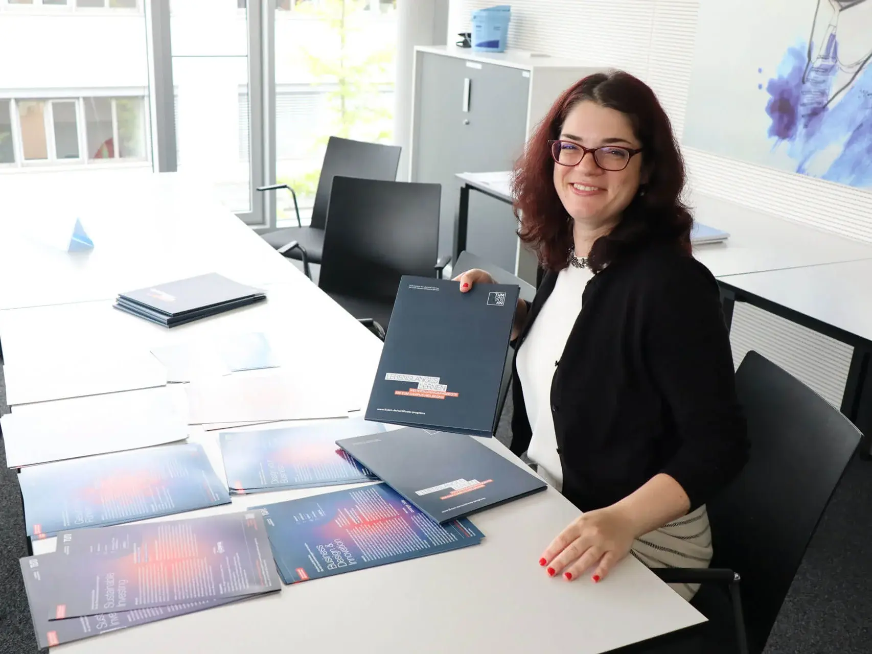 Nadezhda Aleksandrova working at TUM Campus Heilbronn