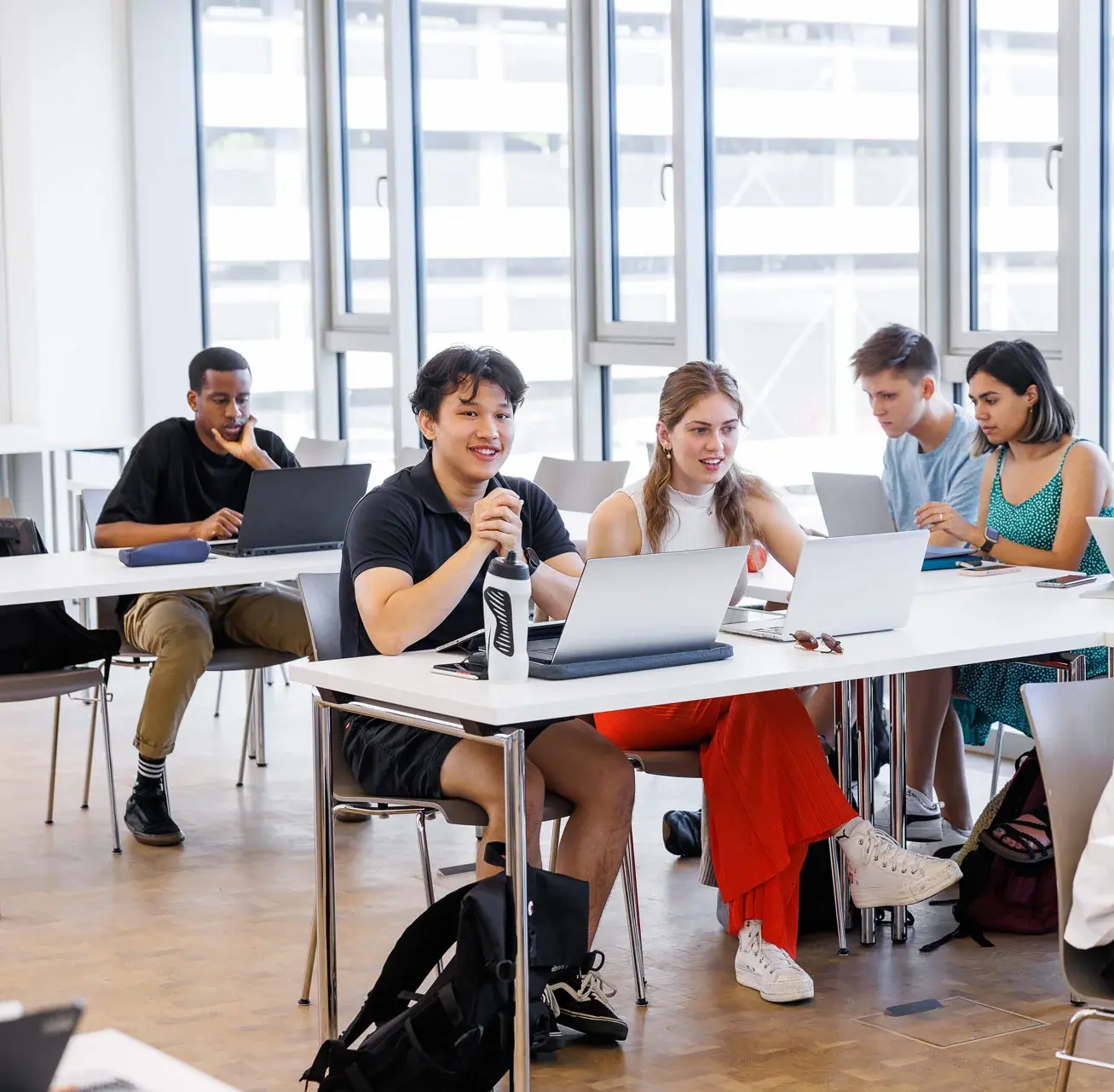 People sitting in a lecture